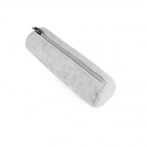 Wool Felt Simple Cosmetic Pen Pencil Bag Case Roll (22.5*7.5 CM, Light-gray)