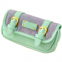 Stylish Simple Pen Holder Pencil Case Cosmetic Bag Stationery Pouch, Green