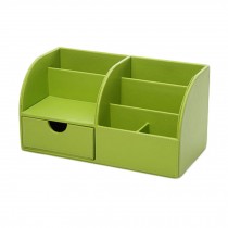 Office Compartment Multifunctional Desk Stationery Organizer Storage - Green