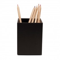 Black Fiberboard Pen Pencil Stand Holder Desk Organizer For Home Office