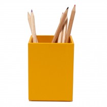 Yellow Fiberboard Pen Pencil Stand Holder Desk Organizer For Home Office