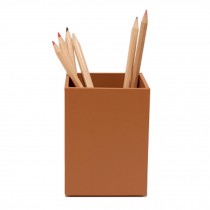 Orange Fiberboard Pen Pencil Stand Holder Desk Organizer For Home Office