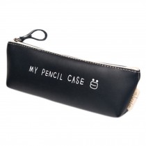 Waterproof PU Leather Pencil Cases Stationery Pouch Pen Bag School Supplies ( C)