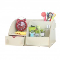 Make Up Organizer/ Wooden Pencil Holder Box/ Desk Storage    C