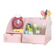 Make Up Organizer/ Wooden Pencil Holder Box/ Desk Storage    E