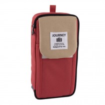 Pencil Case Pen Bag/ Large Capacity Storage Pencil Case/ Canvas Pen Bag, Red