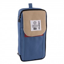 Pencil Case Pen Bag/ Large Capacity Storage Pencil Case/ Canvas Pen Bag, Blue