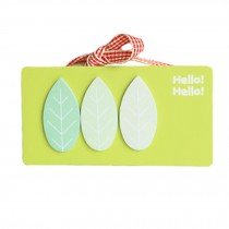 Set of 6 Cute Sticky Notes Desktop Note Self-stick Note for School/Office, Leaf