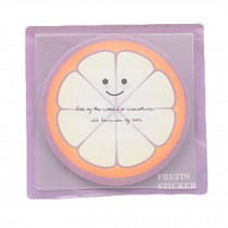 Cute Fruit Note Sticky Notes Self-stick Note 5 Pads/Pack ( Mangosteen )