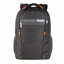 Fashion Expandable Notebook Polyester Backpack For Up to 15-Inch Laptop Grey