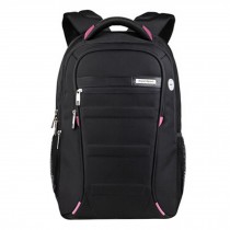 Fashion Expandable Notebook Backpack For Up to 15-Inch Laptop Black/Rose