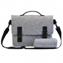 Men Women Notebook Bags For 15-Inch Laptop Travel Business,Hair Felt,Light Grey