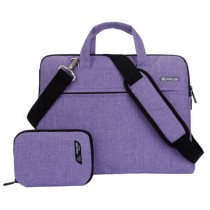 Waterproof Laptop Bags For 15-Inch Laptop, Notebook Sleeve Bag Part Linen Purple