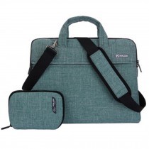 Waterproof Laptop Bags For 15-Inch Laptop, Notebook Sleeve Bag Part Linen Green