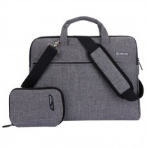 Waterproof Laptop Bags For 15-Inch Laptop, Notebook Sleeve Bag Part Linen Grey
