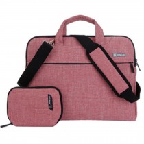 Waterproof Laptop Bags For 15-Inch Laptop, Notebook Sleeve Bag Part Linen Red