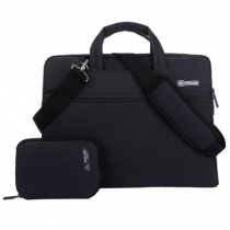 Waterproof Laptop Bags For 15-Inch Laptop, Notebook Sleeve Bag Part Linen Black