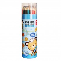 Set of 36 Oily Wood Colored Pencils, Assorted Colors, Blue