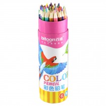 Brightly Oily Wood Colored Pencil, 36 Count, Assorted Colors
