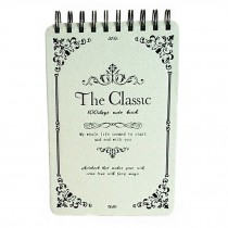 THE Classic Notebook,  Ruled, white, Hard Cover (7 x 5")