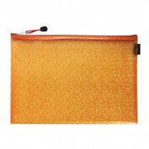 Set Of 2 A4 Paper Holder Waterproof Document File Pocket File Bags Orange