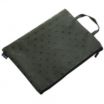 Office/School Document Holder File Bag Stationery Zipper Bag Pouch, Army Green