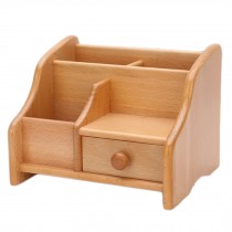 Natural Wood Office Supply/Pencil Holder /Desktop Stationary Organizer