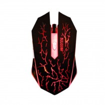 Optical USB Wired Gaming Mouse Mice,LED Lights,6 Buttons,black/red