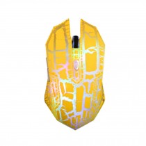 Optical USB Wired Gaming Mouse Mice,LED Lights,6 Buttons,yellow