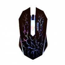Optical USB Wired Gaming Mouse Mice,LED Lights,6 Buttons,black
