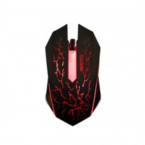 Optical USB Wired Gaming Mouse Mice,LED Lights,3 Buttons,black/red