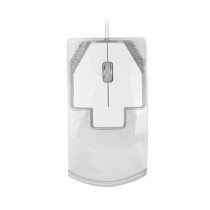 Creative Design Clear Optical USB Wired Office Mouse Mice,white