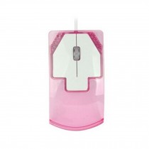Creative Design Clear Optical USB Wired Office Mouse Mice,Pink