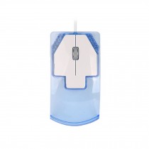 Creative Design Clear Optical USB Wired Office Mouse Mice,blue