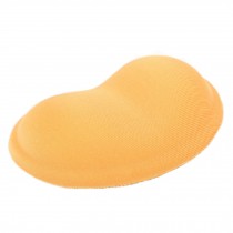 Silicone Gel Textile Cloth Fabric Mouse Wrist Rest Support for Computer - Yellow
