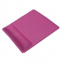 Memory Foam Lycra Fabric Mouse Pad Computing Wrist Rest 25*20.8 CM,Rose Red