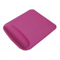Memory Foam Lycra Fabric Mouse Pad Computing Wrist Rest 21.5*21 CM,Rose Red