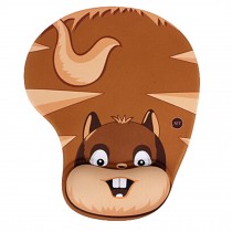 Cartoon Silicone Lycra Fabric Mouse Pad Computing Wrist Rest, Squirrel