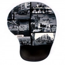 Creative Silicone Lycra Fabric Mouse Pad Computing Wrist Rest, London