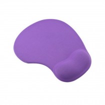 Comfortable Silicone Gel Lycra Fabric Mouse Pad Computing Wrist Rest-Purple
