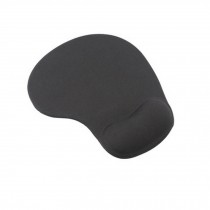 Comfortable Silicone Gel Lycra Fabric Mouse Pad Computing Wrist Rest-Black