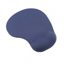 Comfortable Silicone Gel Lycra Fabric Mouse Pad Computing Wrist Rest-Navy