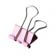 Assorted Color Binder Clips, Small, Pack Of 40