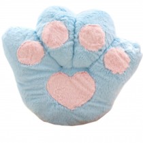 Plush Lovely Cartoon Bear's-Paw Office Cushion Bolster (sky-blue)