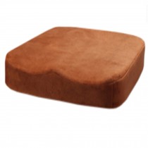 Cotton Elastic Square Office Cushion Beautified  Buttock Cushion (brown)