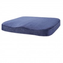 Cotton Elastic Square Office Cushion Beautified  Buttock Cushion (blue grey)