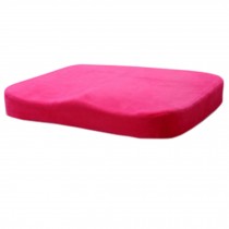 Cotton Elastic Square Office Cushion Beautified  Buttock Cushion (rose red)