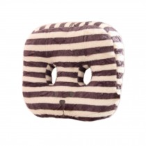 Plush Comfortable Thick Office Cushion Beautified  Buttock Cushion (striated)