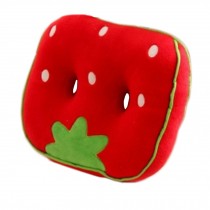 Plush Thick Office Cushion Beautified  Buttock Cushion (red strawberry)