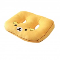Plush Thick Office Cushion Beautified Buttock Cushion (yellow bear)
